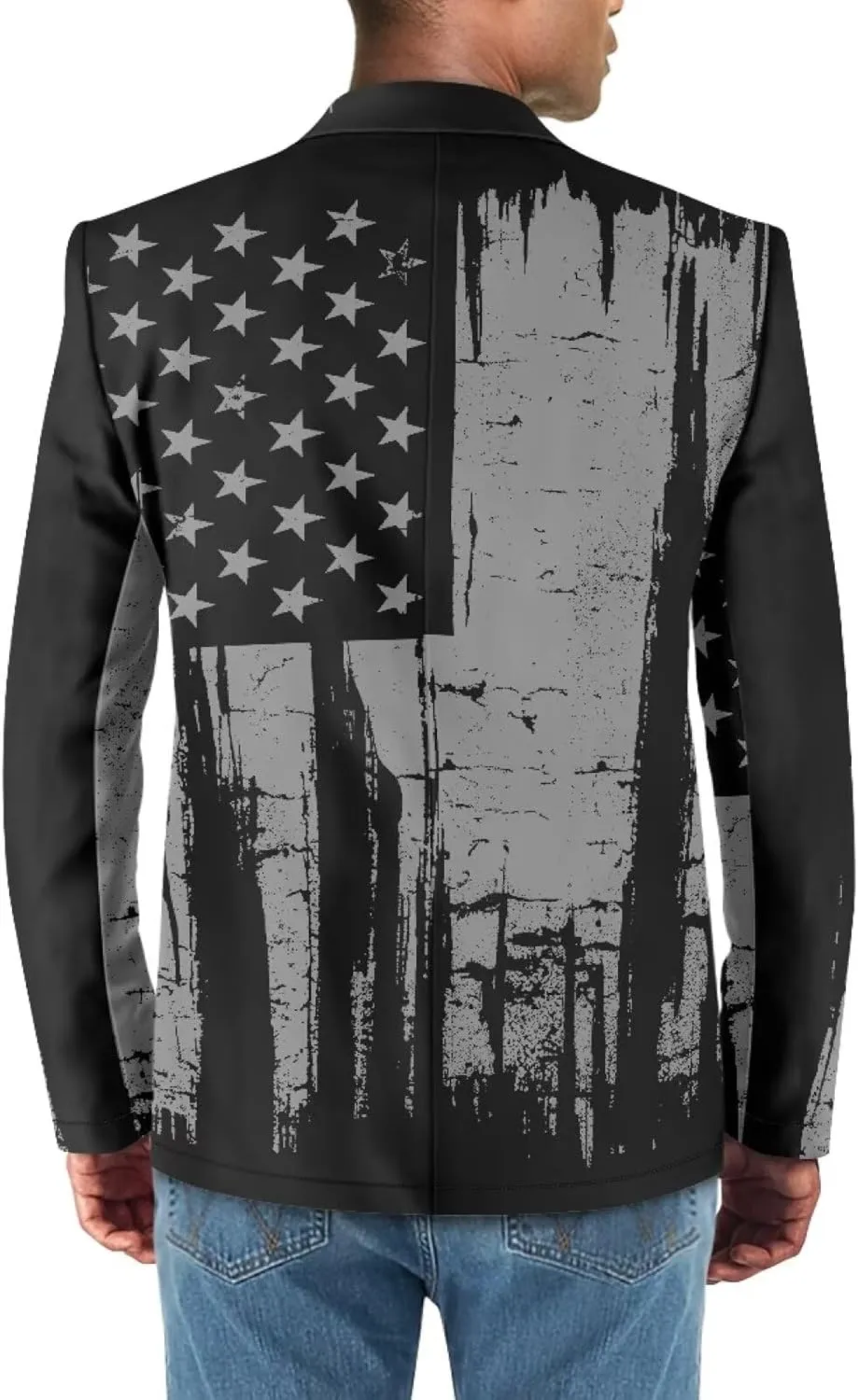 Men's Suits Blazers Single-Breasted Vintage Slim Fit Dress Suit Jacket Long-Sleeved Outwears with Multi-Pocket