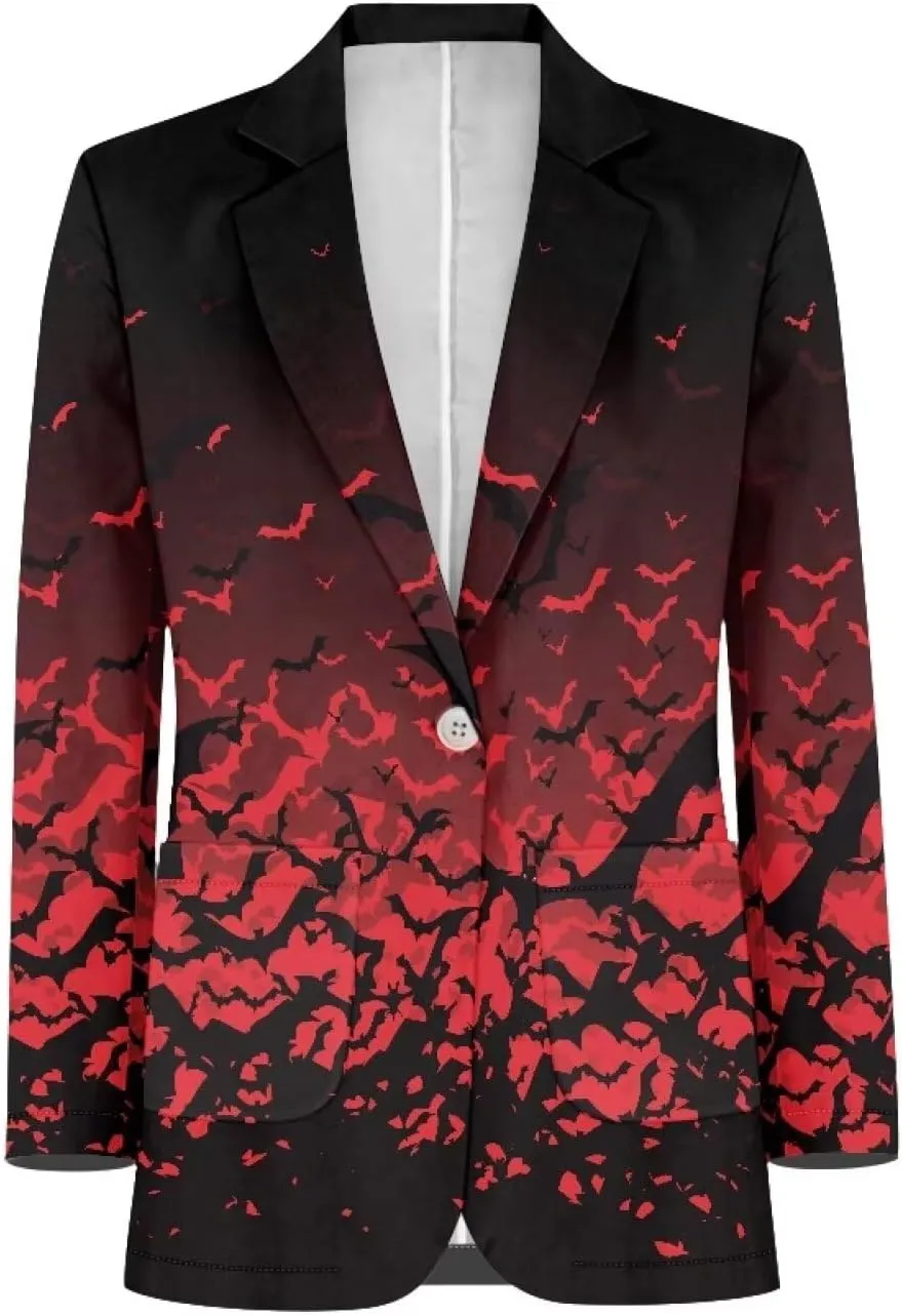 Men's Suits Blazers Single-Breasted Vintage Slim Fit Dress Suit Jacket Long-Sleeved Outwears with Multi-Pocket