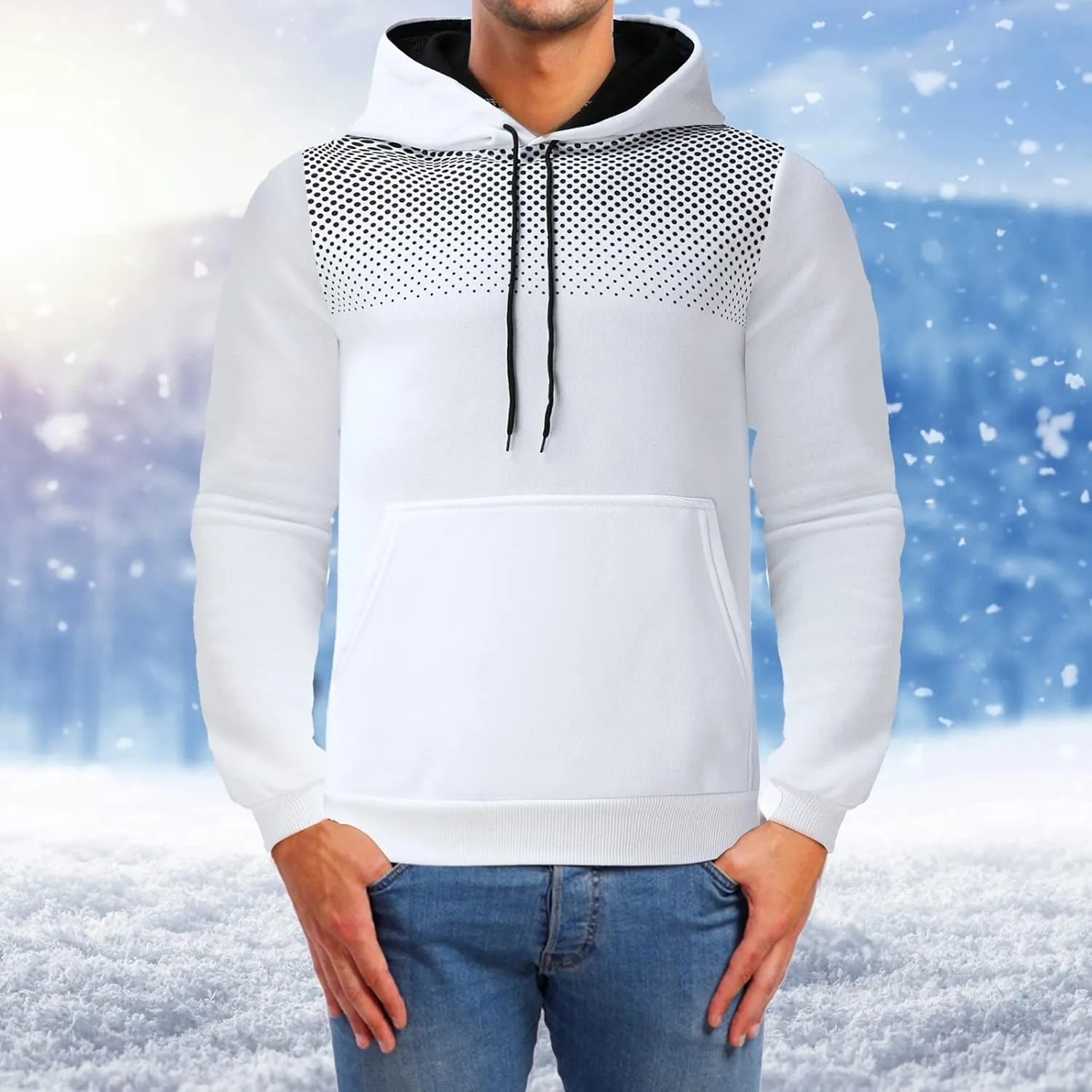 Men's Sweatsuits Track Suits Mens Full-Zip Sweatshirts Jogger Sweatpants Warm Sports Suit Gym Training Wear