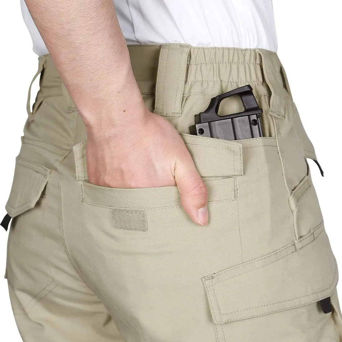 Men's Tactical Shorts 8.5 Inches Flex Stretch Ripstop Work Cargo Shorts Waterproof Hiking Shorts
