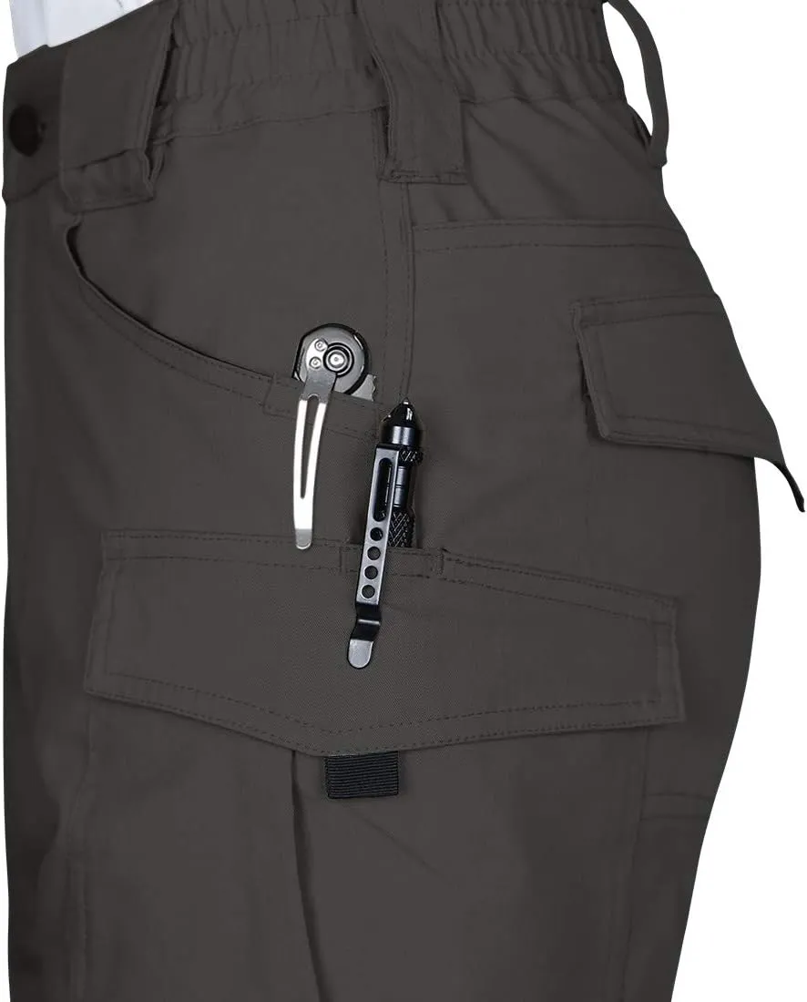 Men's Tactical Shorts 8.5 Inches Flex Stretch Ripstop Work Cargo Shorts Waterproof Hiking Shorts