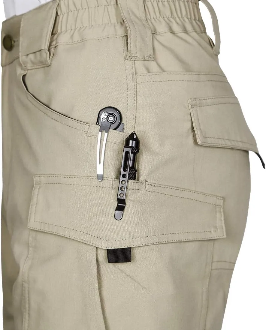 Men's Tactical Shorts 8.5 Inches Flex Stretch Ripstop Work Cargo Shorts Waterproof Hiking Shorts