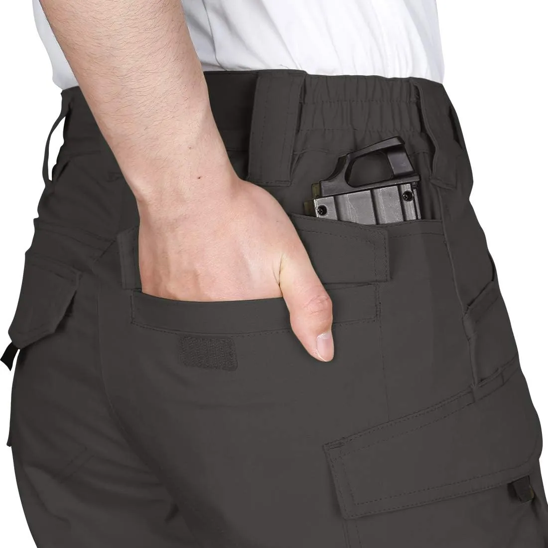 Men's Tactical Shorts 8.5 Inches Flex Stretch Ripstop Work Cargo Shorts Waterproof Hiking Shorts