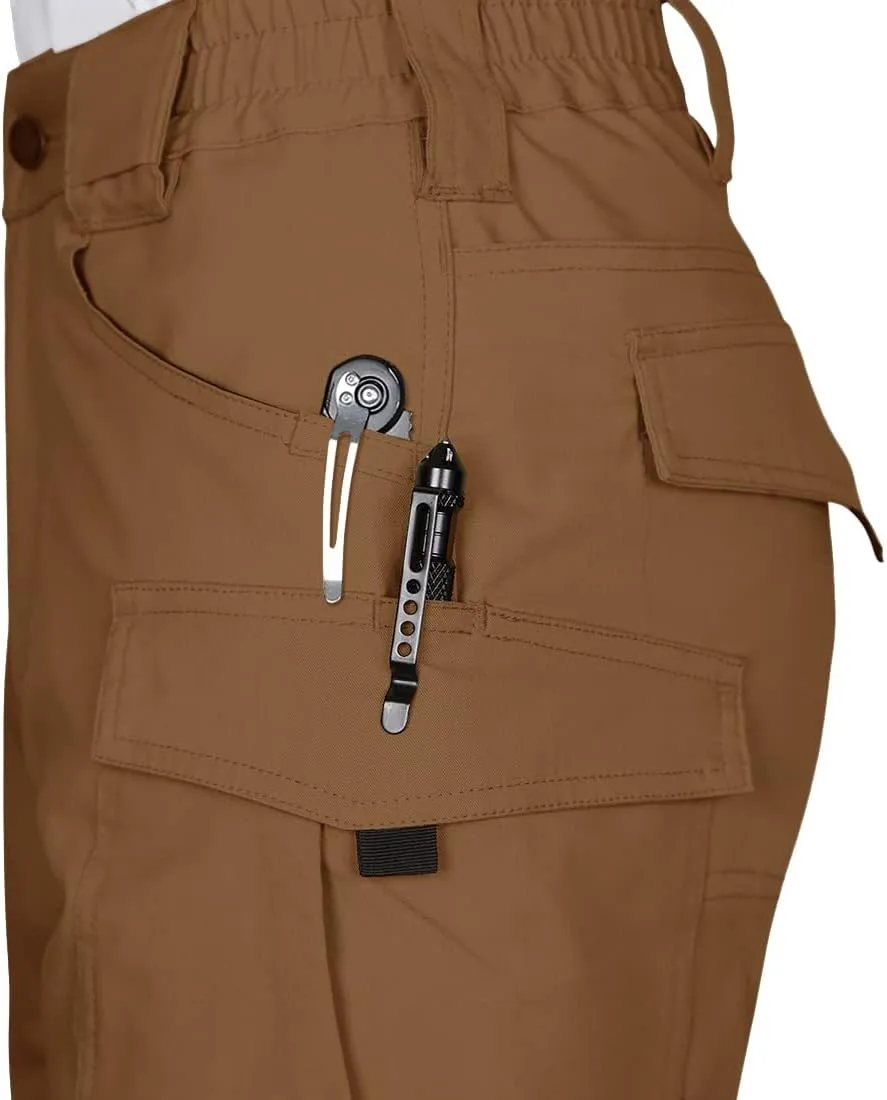 Men's Tactical Shorts 8.5 Inches Flex Stretch Ripstop Work Cargo Shorts Waterproof Hiking Shorts