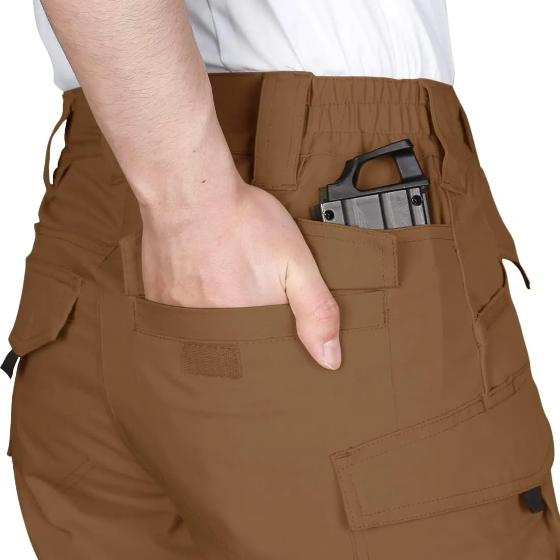 Men's Tactical Shorts 8.5 Inches Flex Stretch Ripstop Work Cargo Shorts Waterproof Hiking Shorts