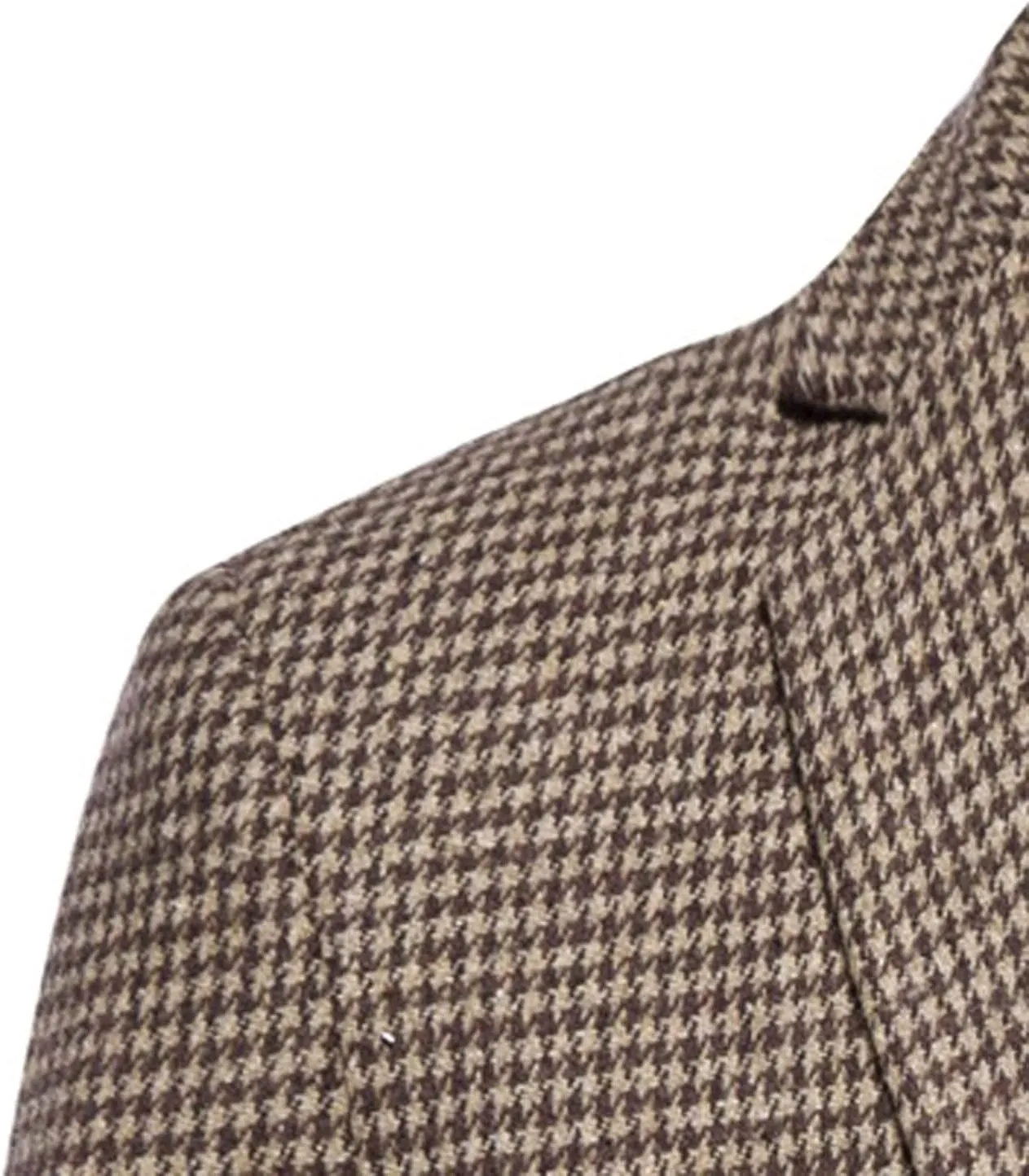 Mens Tweed Blazer Vintage Classic Fit Wool Blend Blazers One Button Sport Coat Notch Lapel Business Jackets Suit