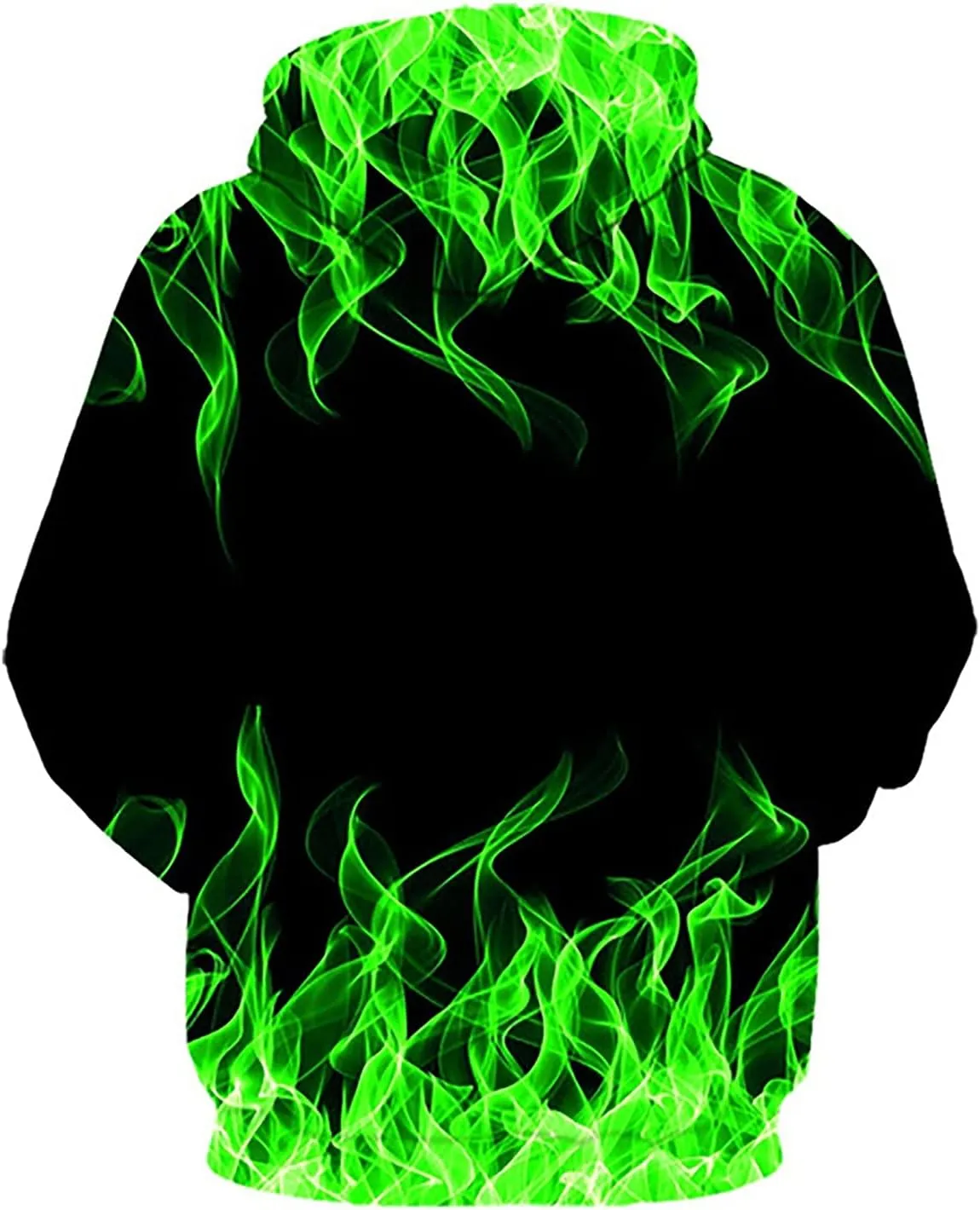 Muscularfit 5xl Mens Hoodies Big and Tall Drawstring Causal Long Sleeve 3D Flame Print Graphic Pullover Crewneck Sweatshirts