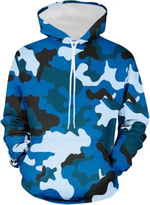 Muscularfit Camo Sweatshirt Hoodie for Men 2023 Fall Fashion Drawstring Casual Loose Long Sleeve Pullover Camouflage Shirts