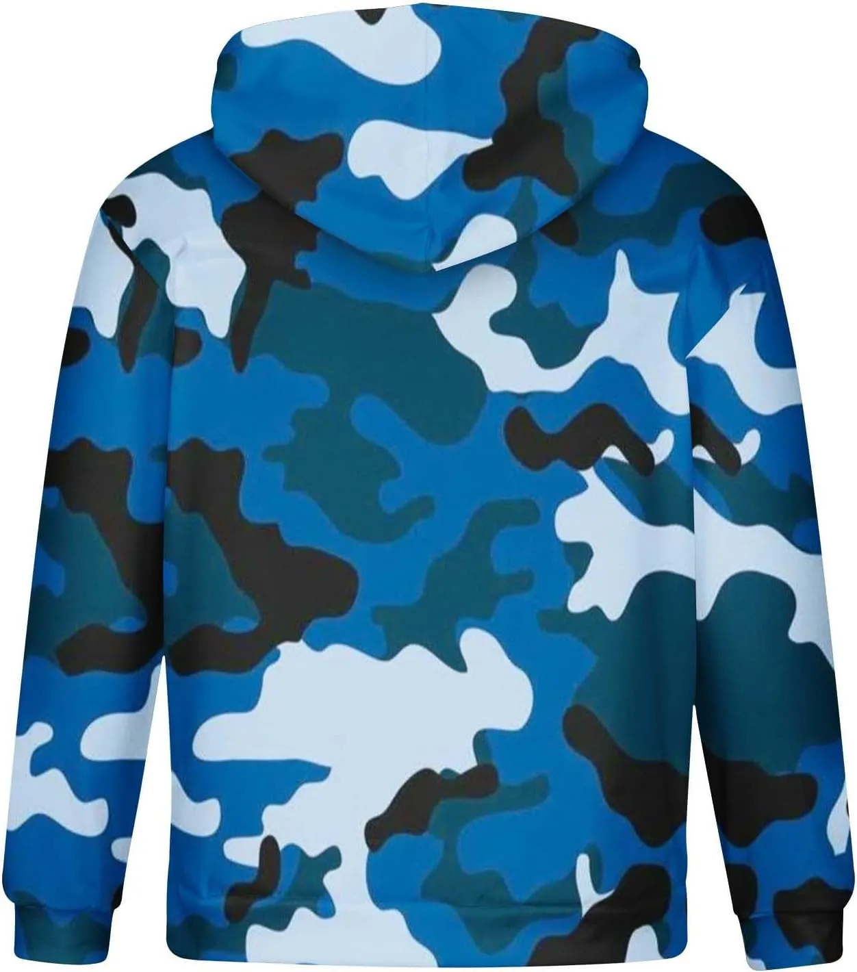 Muscularfit Camo Sweatshirt Hoodie for Men 2023 Fall Fashion Drawstring Casual Loose Long Sleeve Pullover Camouflage Shirts