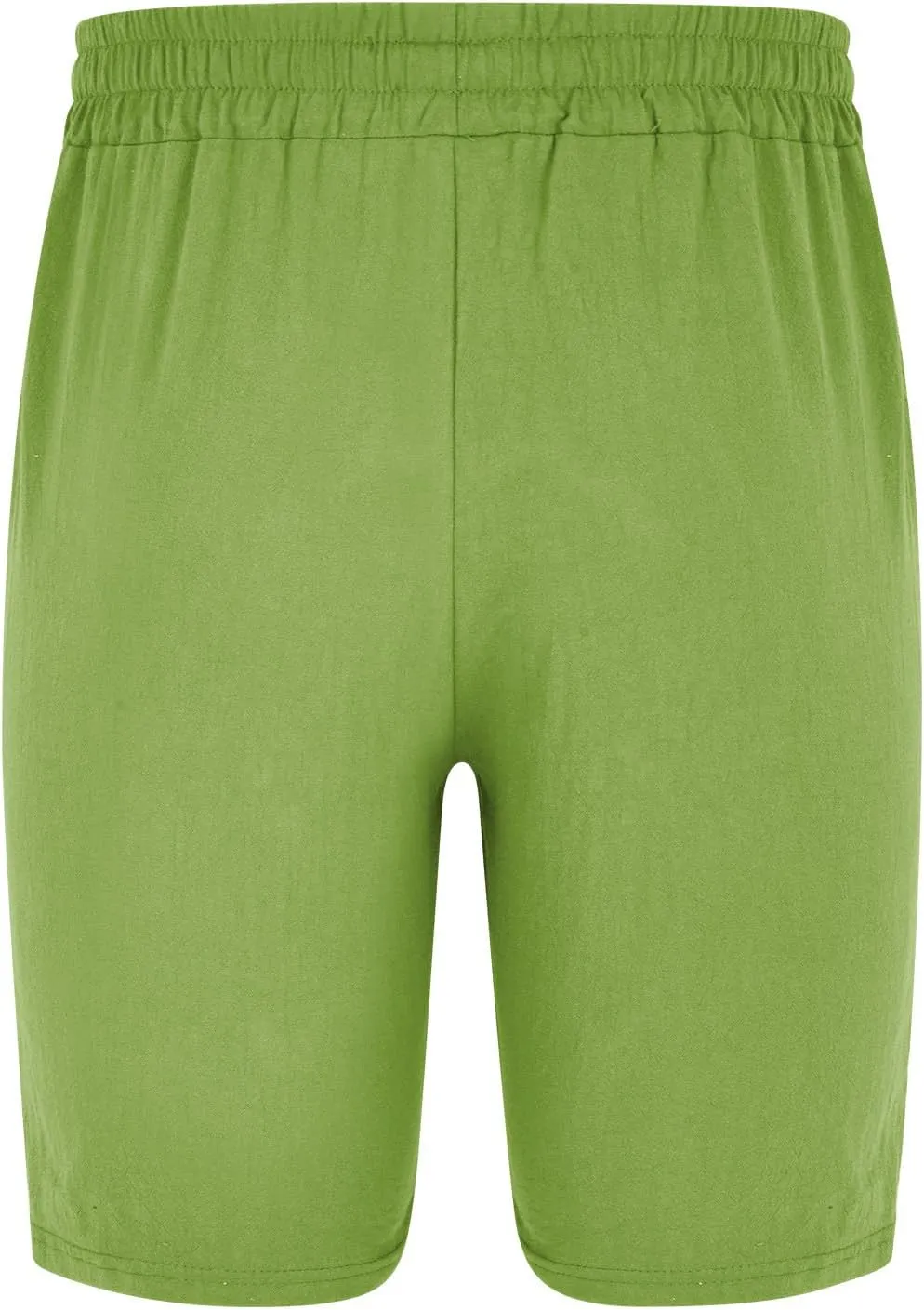 Muscularfit Cargo Shorts for Men Relaxed Fit Shorts with Pockets Summer Fashion Linen Cotton Shorts Stretch Athletic Shorts