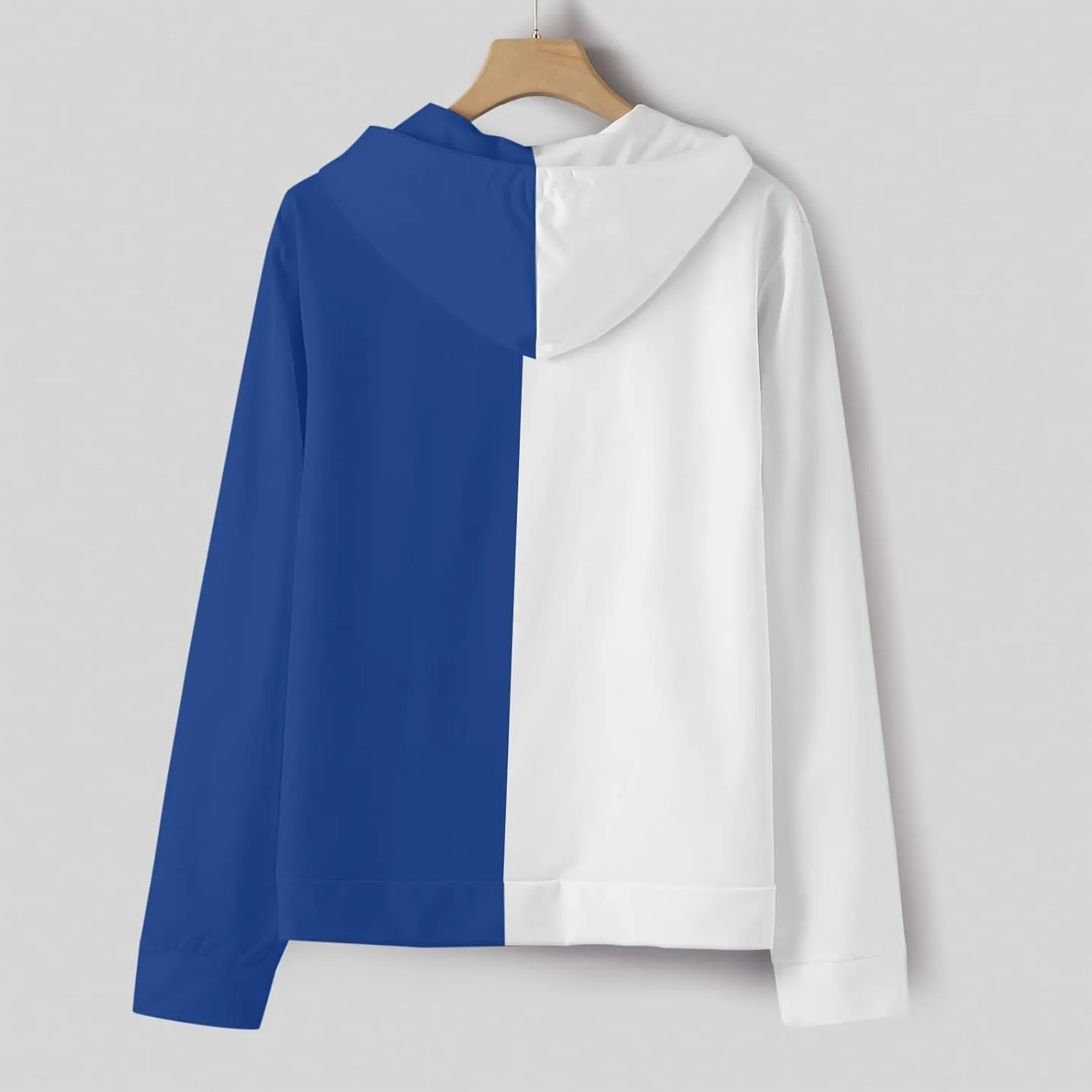 Muscularfit Oversized Sweatshirts for Men Loose Fit Long Sleeve Color Block Drawstring Pullover Hoodies Crewneck Causal Shirt
