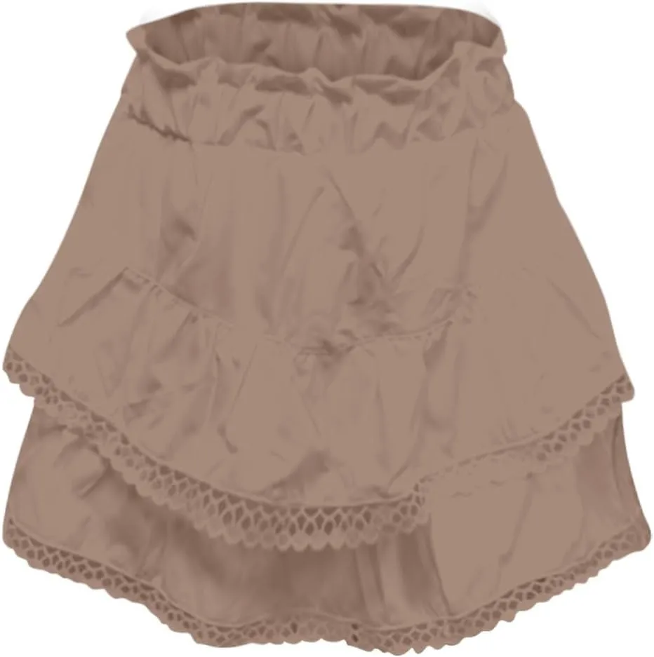 NBXNZWF Women Flowy Shorts High Waisted Summer Casual Boho Ruffle Skirts Cute Crochet Tiered Golf Tennis Y2K Mini Skorts