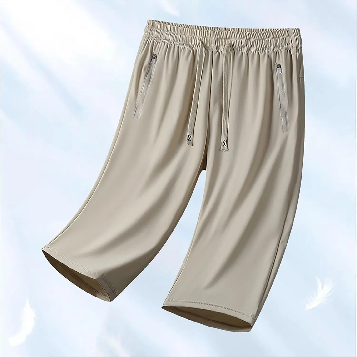 Onavee Iced Active Shorts for Women Women's Ice Silk Quick Drying Stretch Pants Ultra Stretch Breathable Casual Pants