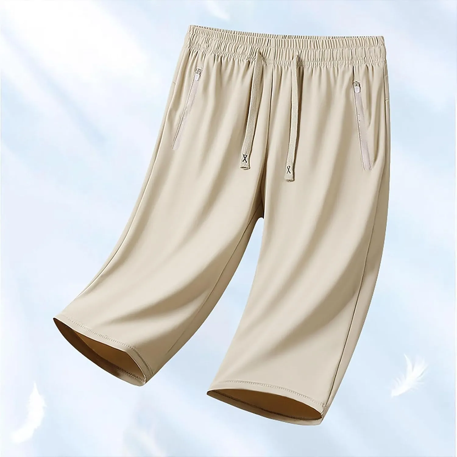 Onavee Iced Active Shorts for Women Women's Ice Silk Quick Drying Stretch Pants Ultra Stretch Breathable Casual Pants