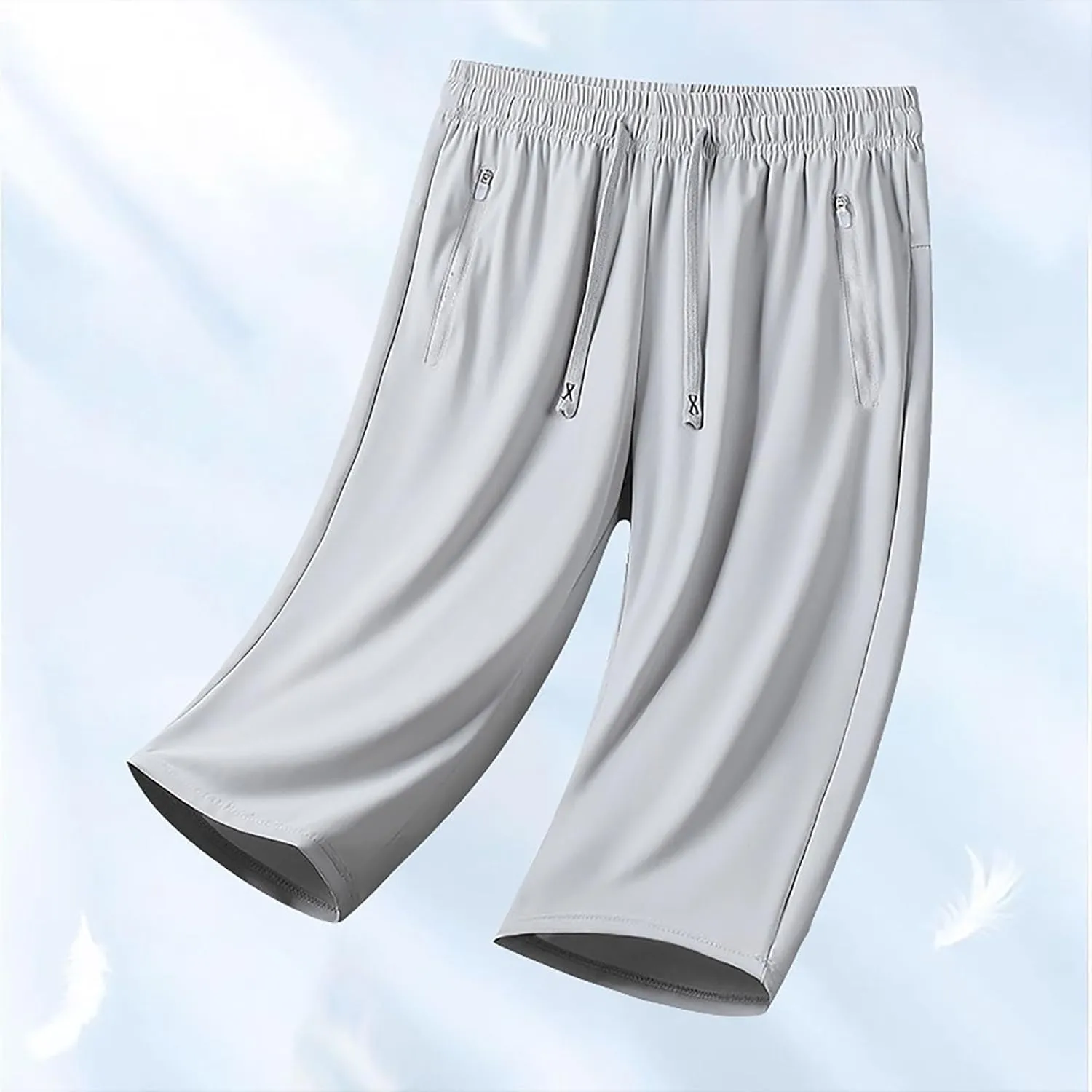 Onavee Iced Active Shorts for Women Women's Ice Silk Quick Drying Stretch Pants Ultra Stretch Breathable Casual Pants
