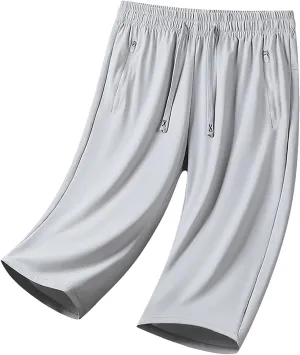 Onavee Iced Active Shorts for Women Women's Ice Silk Quick Drying Stretch Pants Ultra Stretch Breathable Casual Pants