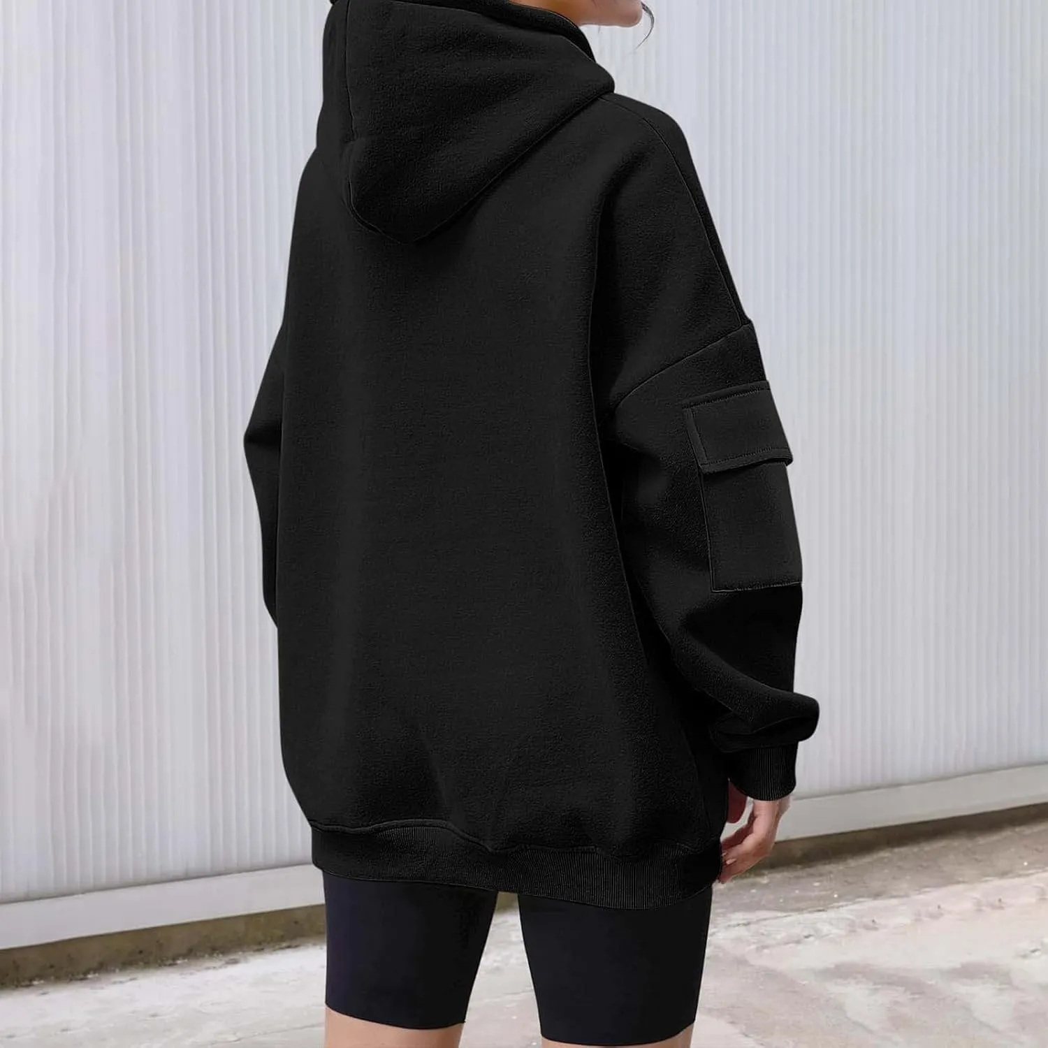 Oversized Hoodies For Women Fleece Hooded Sweatshirt With Sleeve Pockets Loose Comfy Pullover Hoodie Trendy Fall