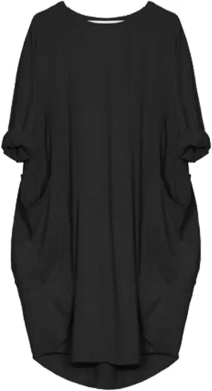 Plus Size Dresses for Women Summer Long Sleeve Crewneck Loose Fit Midi Dresses Fashion Trendy Casual Dressy 2025