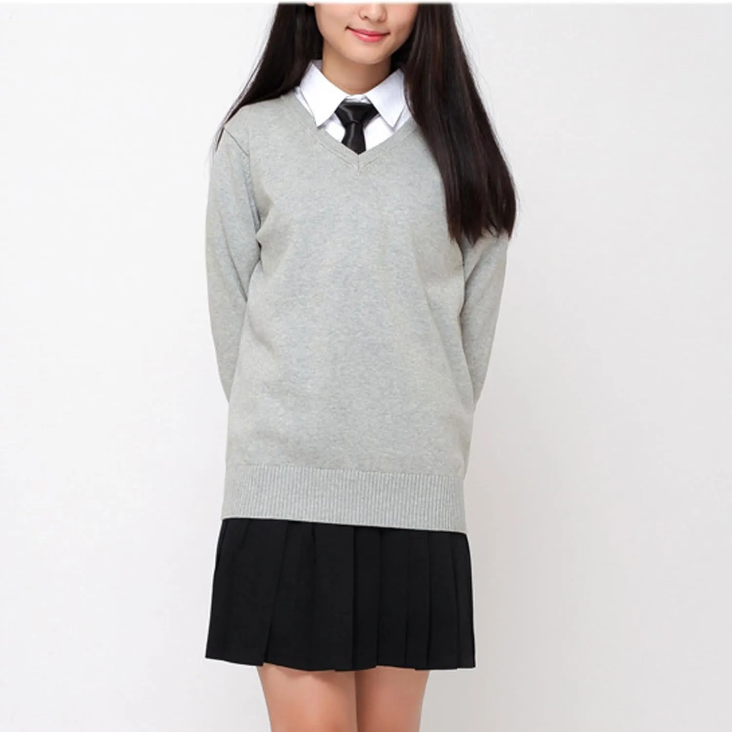 Pullover Men's and Women's Knit Sweater V-Neck Sweater