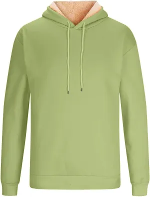 RTTUIOP Hoodies for Men Sherpa Lined Thermal Winter Sweatshirt Casual Fashion Fleece Lined Hoodie Pullover