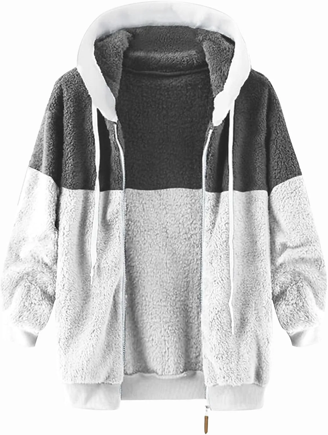 RTTUIOP Mens Fuzzy Sherpa Pullover Hoodie Sweatshirts Long Sleeve Sport Fall Outwear Sherpa Winter Sweater