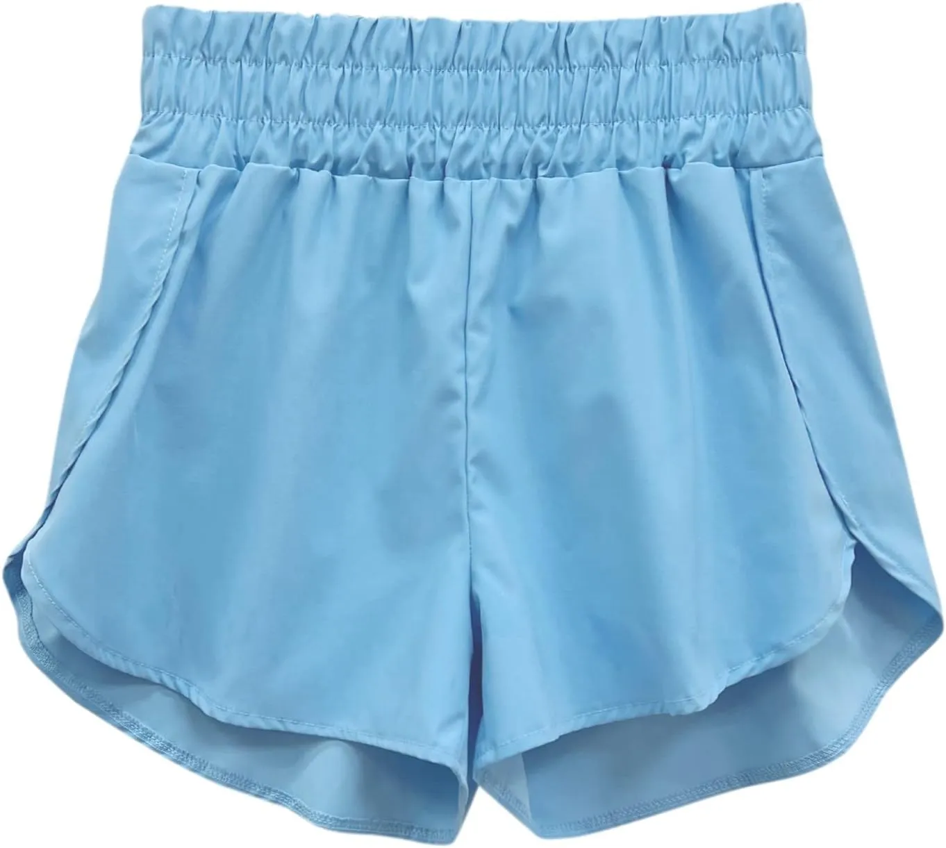Running Shorts for Women Athletic Workout Gym Casual Quick Dry Sporty Elastic High Waisted Yoga Dolphin Shorts Pocket