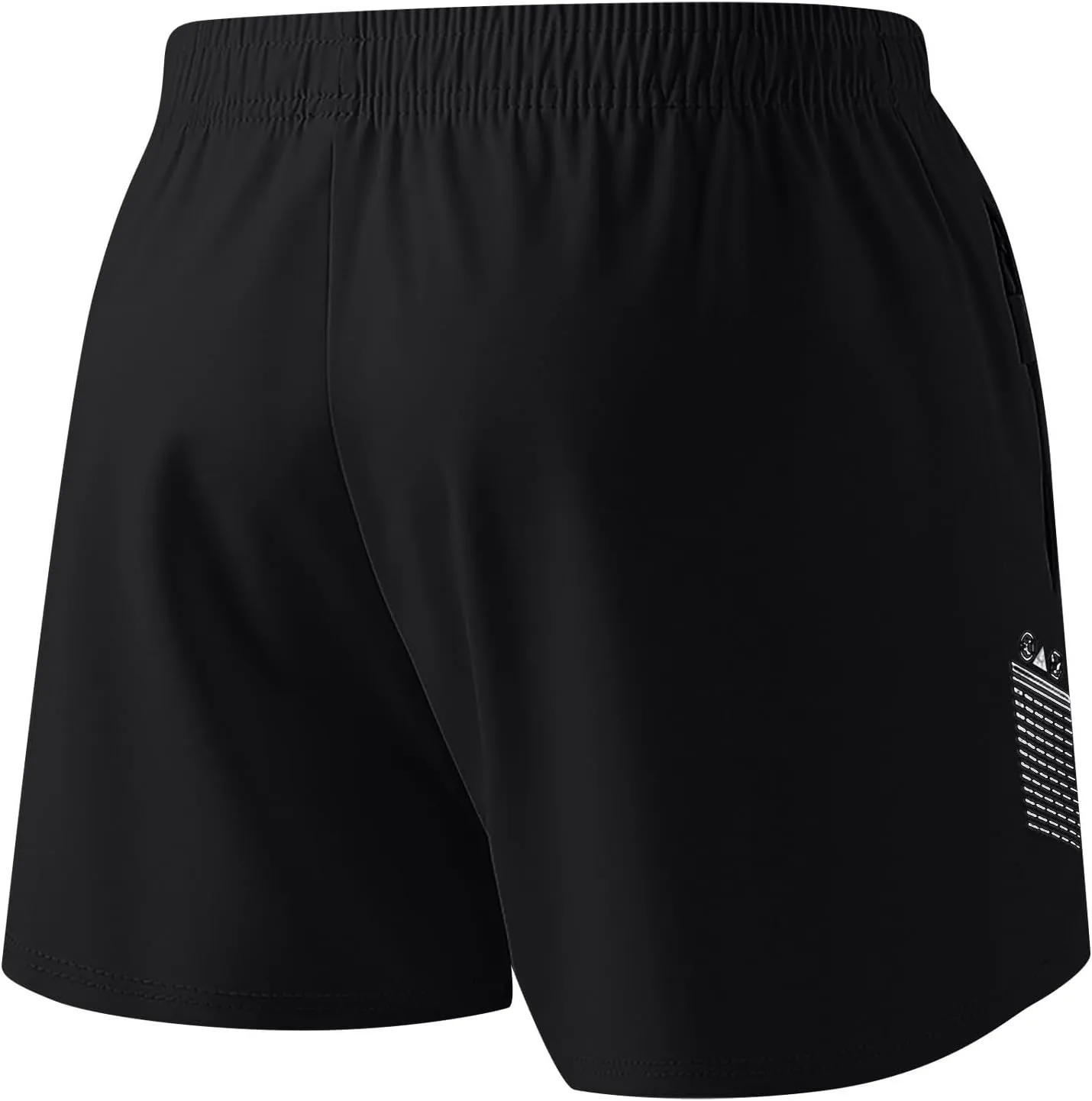 Running Shorts for Women Comfy Elastic Waist Quick Dry Lightweight Casual Workout Short with Zipper Pockets