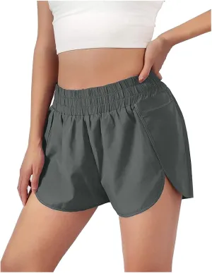 Running Shorts for Women Summer High Waisted Athletic Shorts Lightweight Workout Gym Short Sporty Quick Dry Clothing