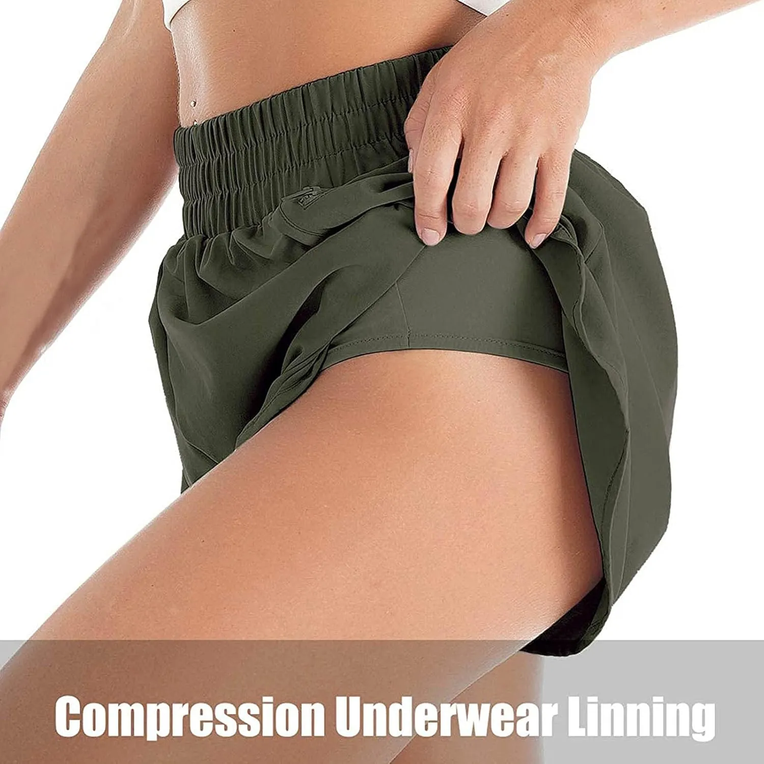 Running Shorts for Women Summer High Waisted Athletic Shorts Lightweight Workout Gym Short Sporty Quick Dry Clothing