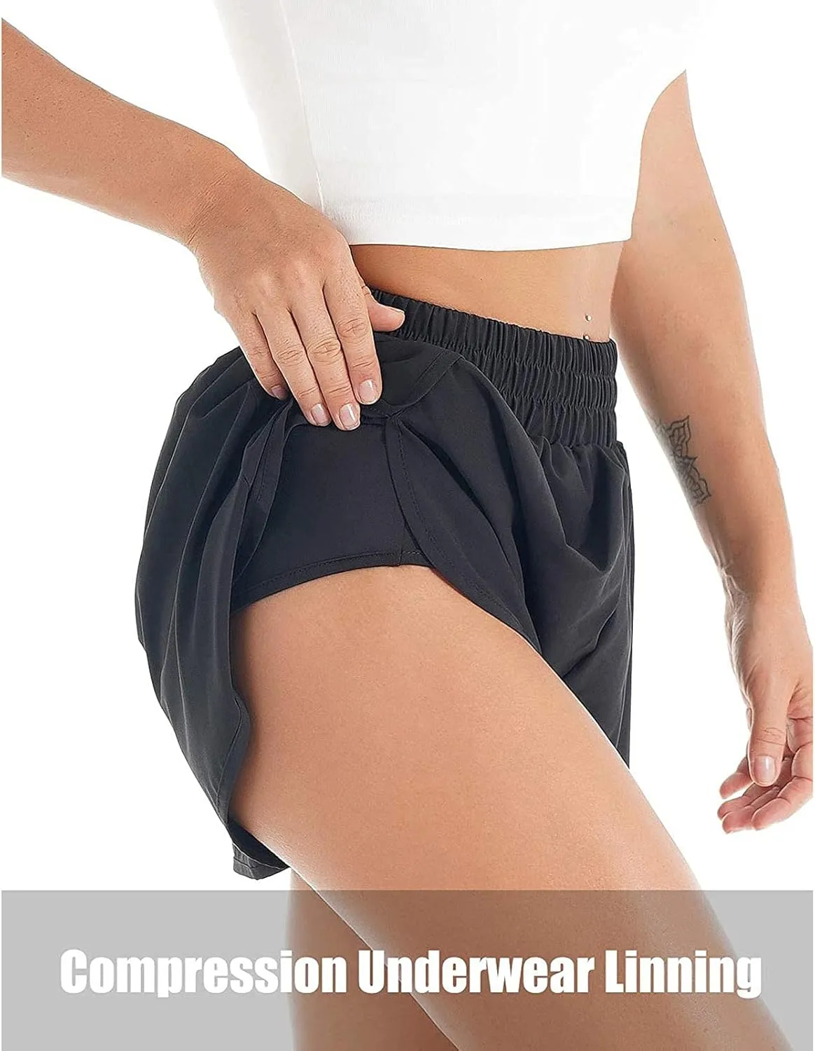 Running Shorts for Women Summer High Waisted Athletic Shorts Lightweight Workout Gym Short Sporty Quick Dry Clothing