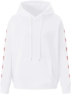 Sastianaen Cute Graphic Hoodies for Teen Girls Y2k Oversized Print Hoodie Vintage Preppy Pullover Sweatshirt