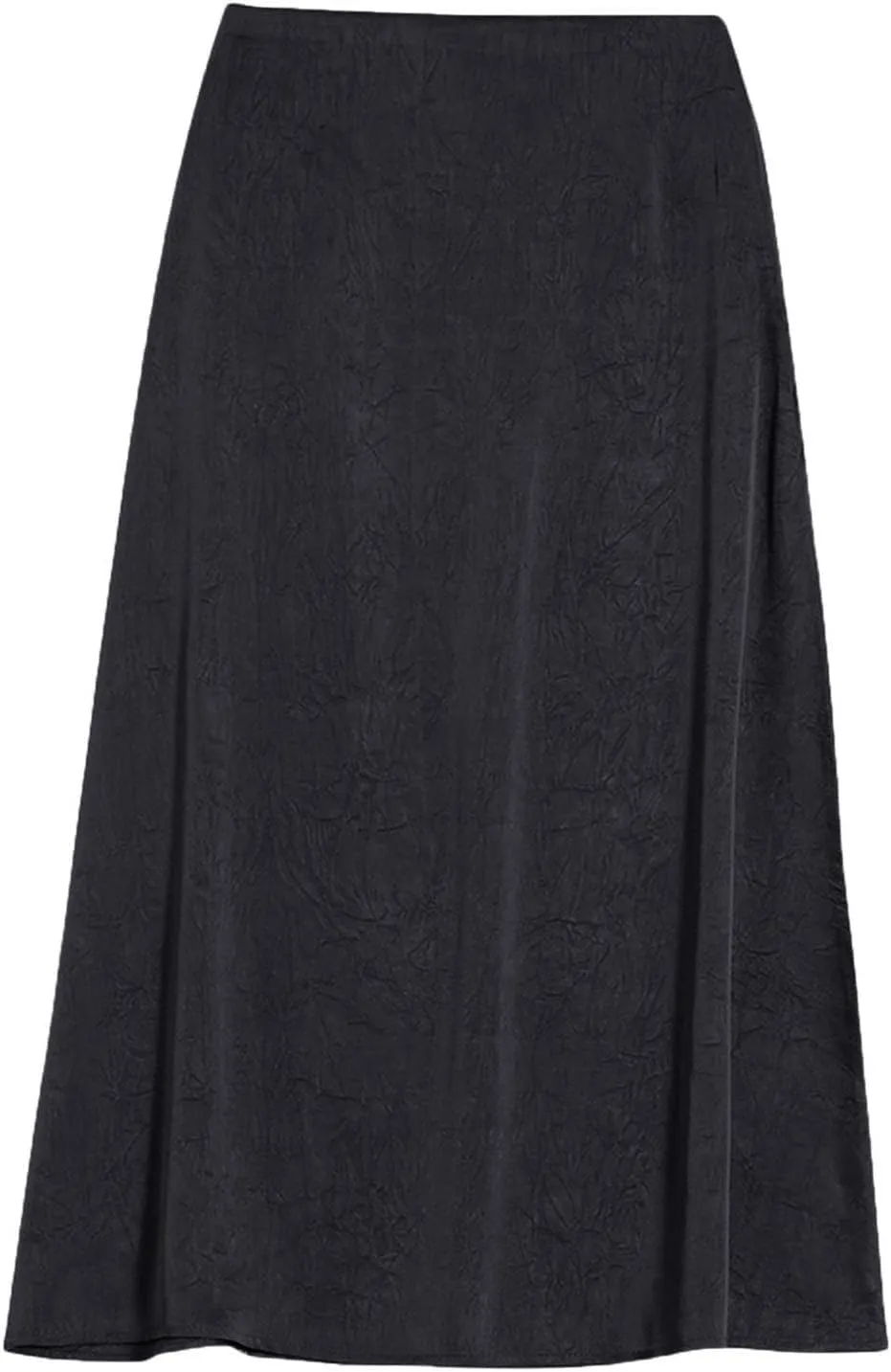 Satin Midi Skirt for Women 2025 Summer Elastic High Waisted A Line Swing Skirts Casual Solid Business Work Skorts