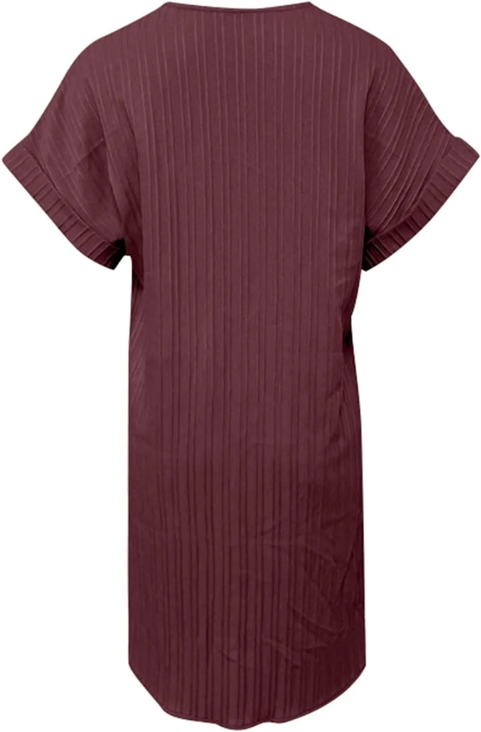 Shirt Dresses for Women, Women's Summer Casual T Shirt Dresses Short Sleeve Button Down Swing Dress with Pockets