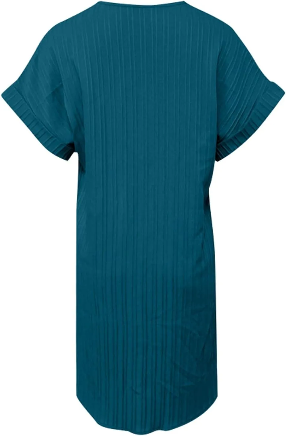 Shirt Dresses for Women, Women's Summer Casual T Shirt Dresses Short Sleeve Button Down Swing Dress with Pockets