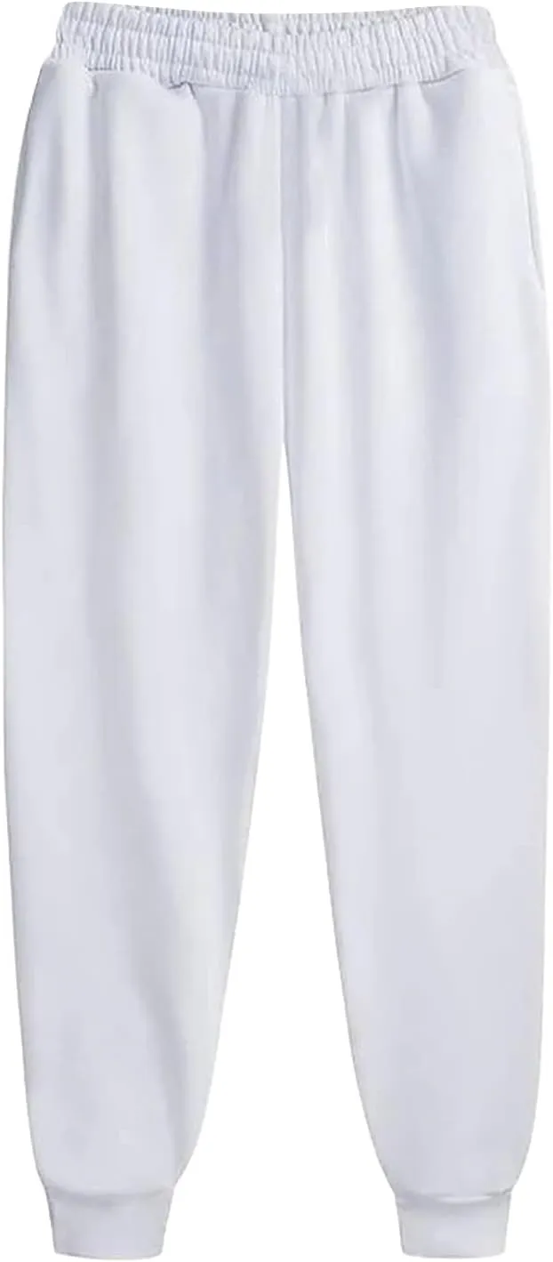 Sweatpants Women Fleece Joggers Drawstring High Waisted Athletic Jogging Pants Cinch Bottom Sweat Pants with Pockets