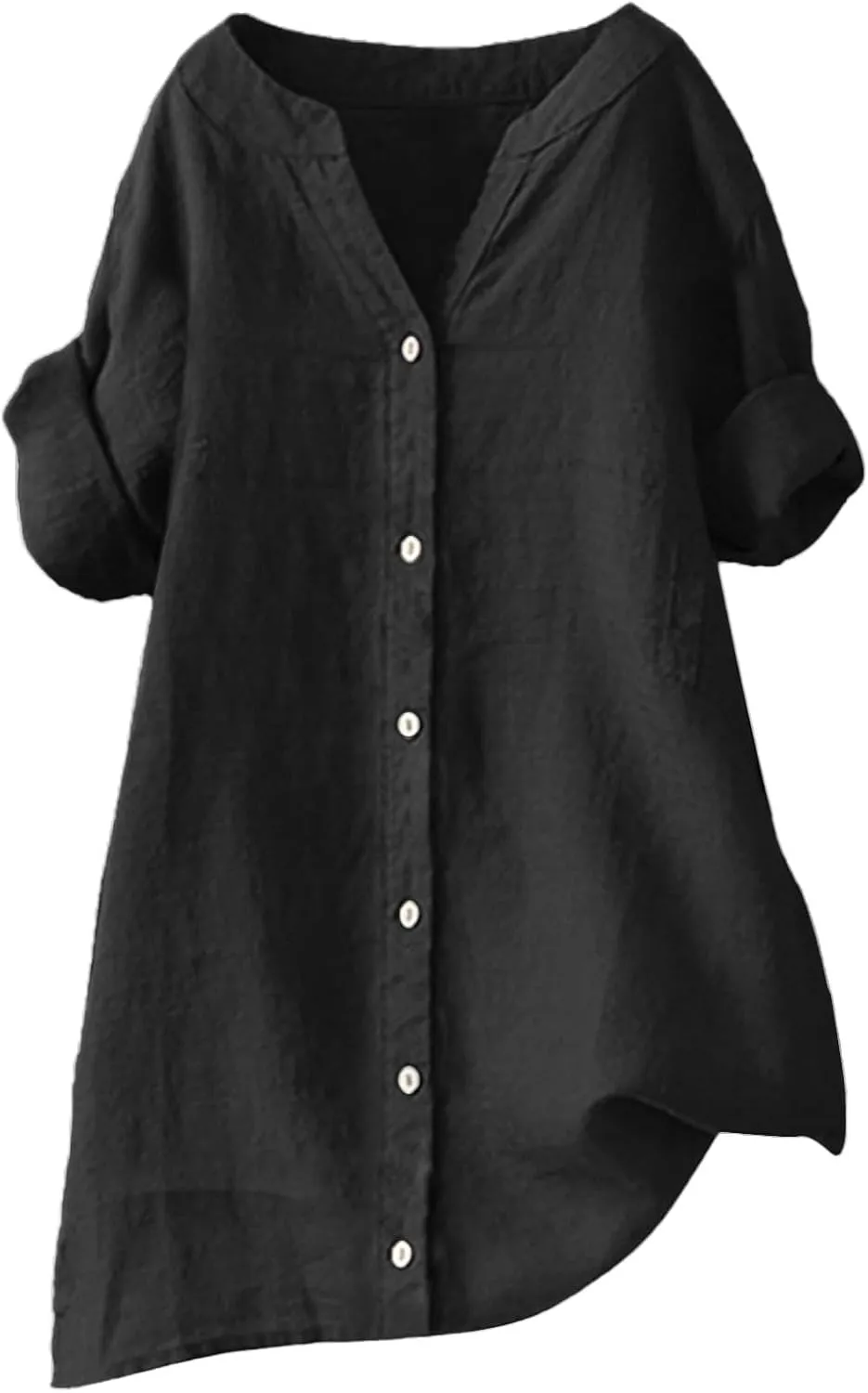 Uitcover Up Button Down Collar Sleeve Collar Casual Women's Shirt Women's Shirt Womens Dress Shirts Linen Shirt