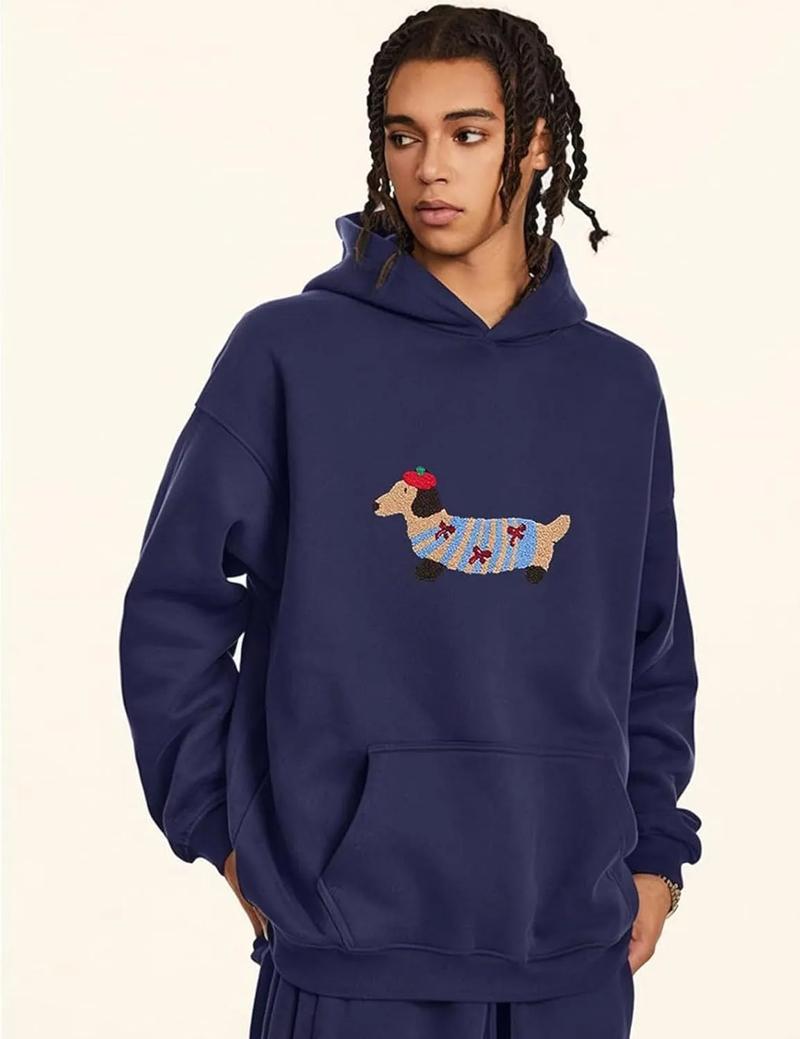 Unisex Graphic Hoodies Y2k Cute Sweatshirt Trendy Oversized Hoodies Streetwear Cartoon Dachshund Hoodie Fall Outfits