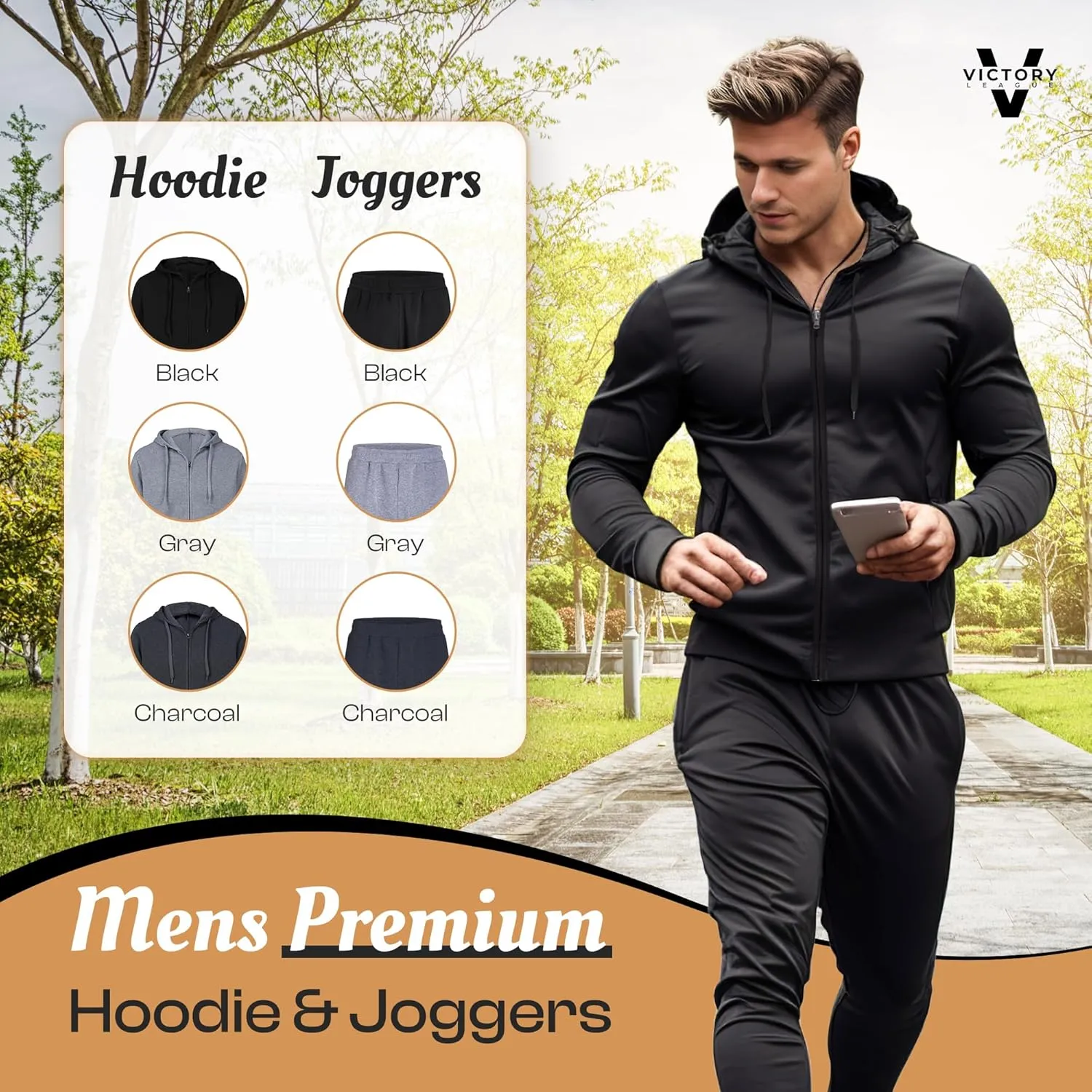 Victory League Mens Hoodie 3-pack: Men's Hoodies & Sweatshirts