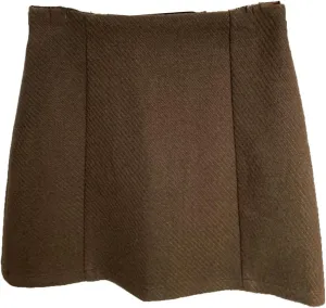 Vintage Button-Front Skirt for Women, Autumn Winter Retro Charm