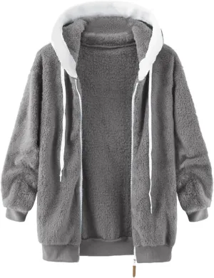 Warm Snow Fleece Winter Jacket Winter Warm Wool Overcoat Cotton Overcoat Overcoat Pullover Sherpa Fleece Zip Up