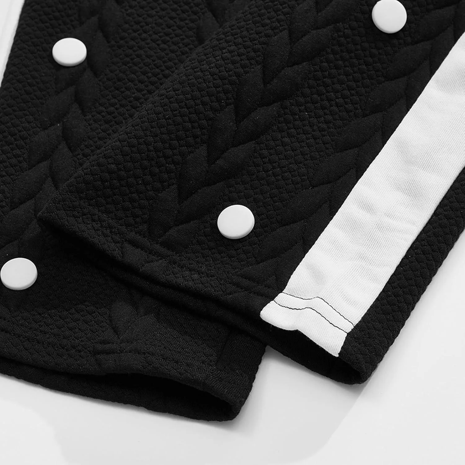 WENKOMG1 Mens Vasity Letterman Jacket Long Sleeve Slim Fit Textured Cotton Blend Baseball Jacket Fashion Bomber Jackets