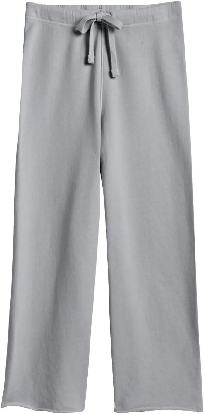 Wide Leg Lounge Pants for Women Workout High Waisted Sweatpants Pull On Ankle Pants Straight Leg Yoga Pants w/Pockets
