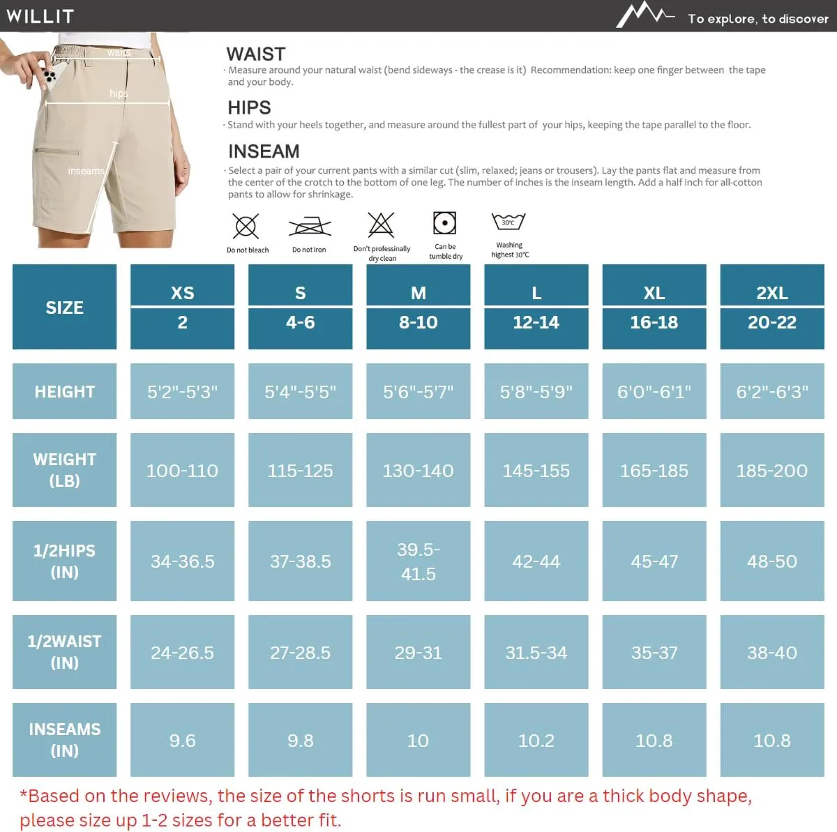 Willit Women's 10" Hiking Cargo Shorts Stretch Golf Active Long Shorts Quick Dry Outdoor Summer Shorts