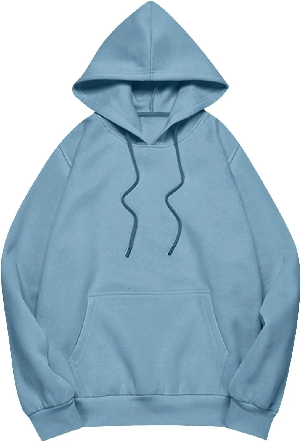 Women Plus Size Fleece Sweatshirt Drawstring Long Oversized Hoodies Trendy Drop Shoulder Y2K Hoodie Pullover w/Pocket