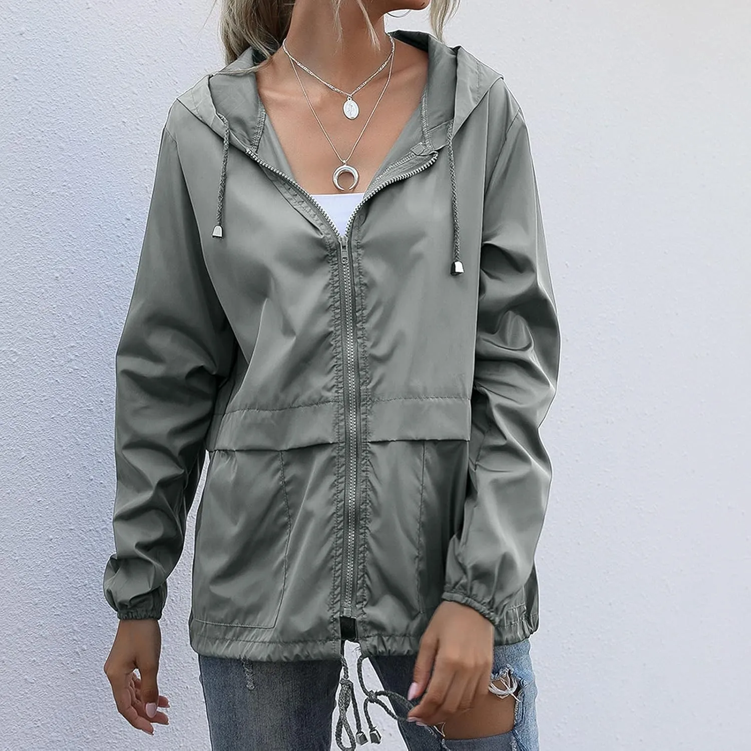 Women's 2025 Plaid Shacket Jacket Casual Button Wool Blend Winter Tartan Trench Coat With Pockets