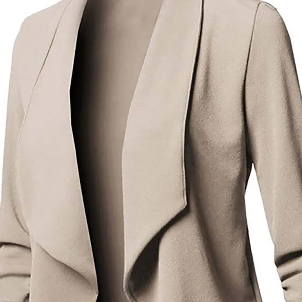 Womens Blazer 2024 Fall Bussiness Casual Sleeve Casual Women's Coat Work Professional Office Outfits Lapel Pockets