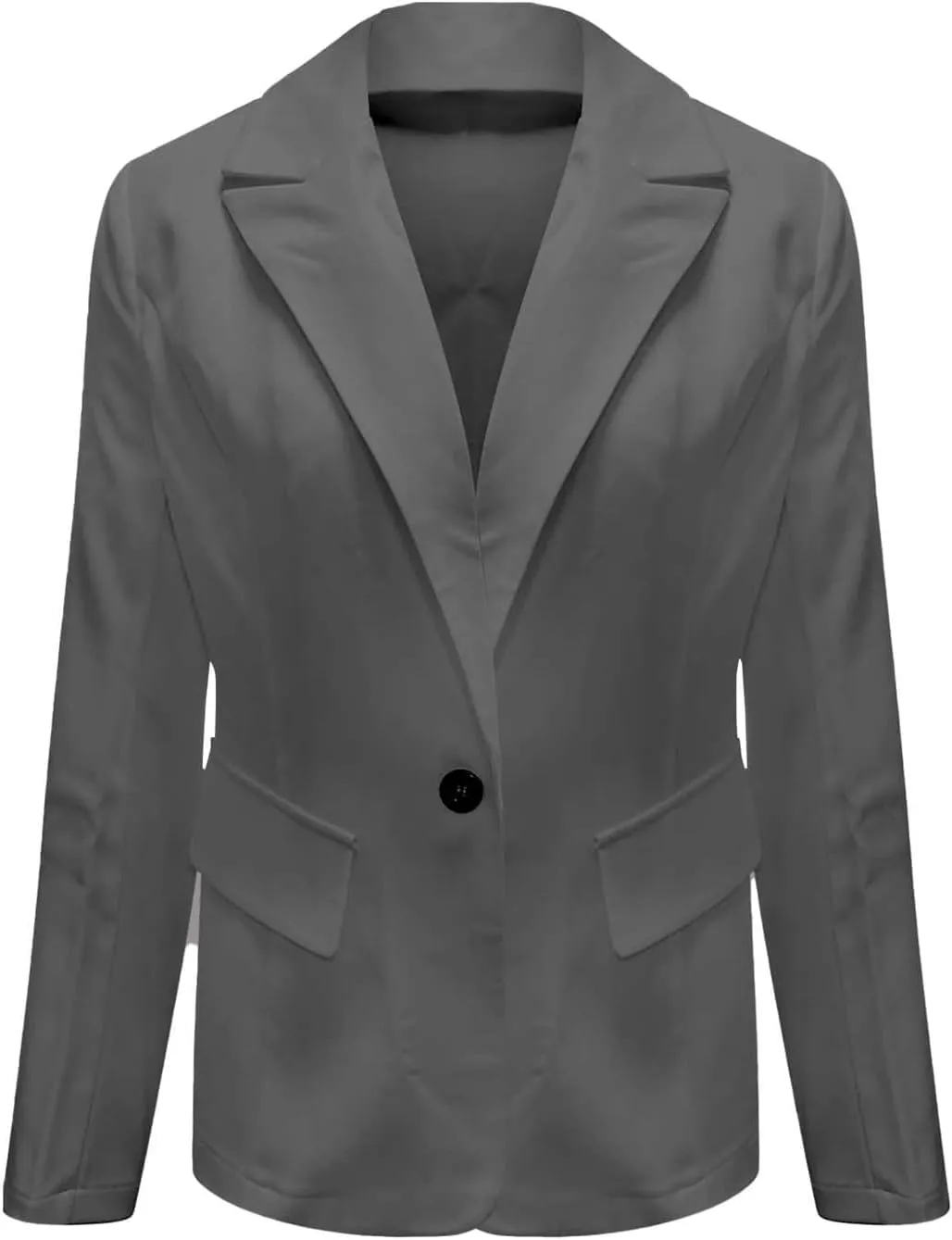 Womens Blazer Jackets Business Casual Long Sleeve Open Front Work Office Blazers Notch Collar Button Suit Jackets
