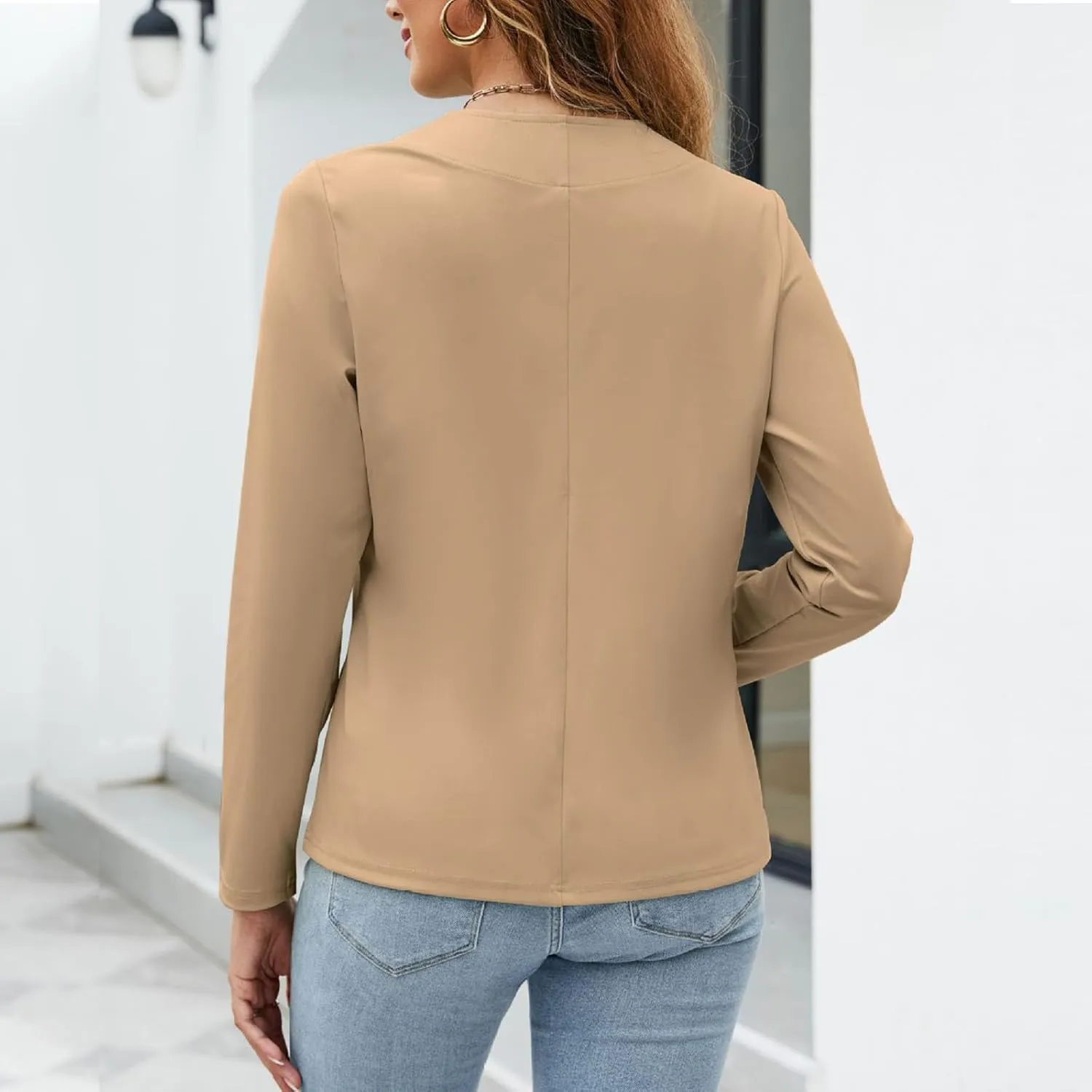Women's Blazers Business Casual Suit Jackets Fashion Work Office Blazer Coats Open Front Long Sleeve Cardigans