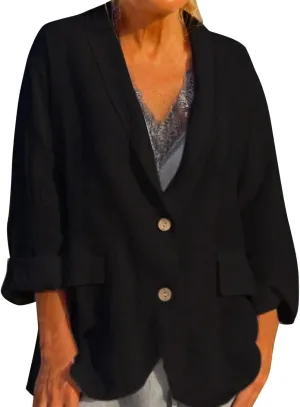 Womens Blazers for Work Casual 2025 Open Front Fashion Blazers Jacket Lightweight Office Work Business