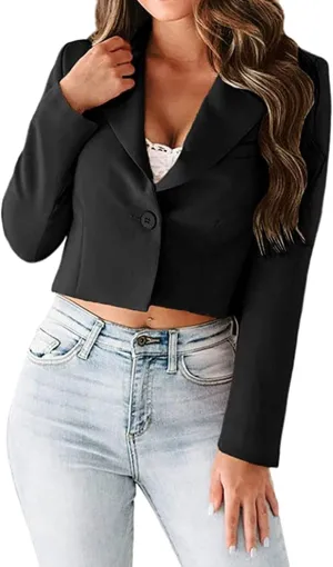 Womens Blazers for Work Casual Tweed Women's Blazers Cropped Cute Fall Winter Tops Pluse Size Herringbone Suit